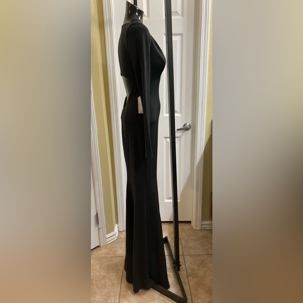 Katie May Cleo Long Sleeve Cutout Back Gown NWT SIZE XS - Picture 12 of 16
